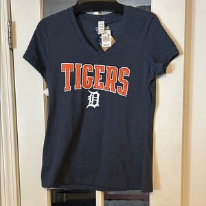 Detroit Tigers Navy Blue Women’s Small T-Shirt
